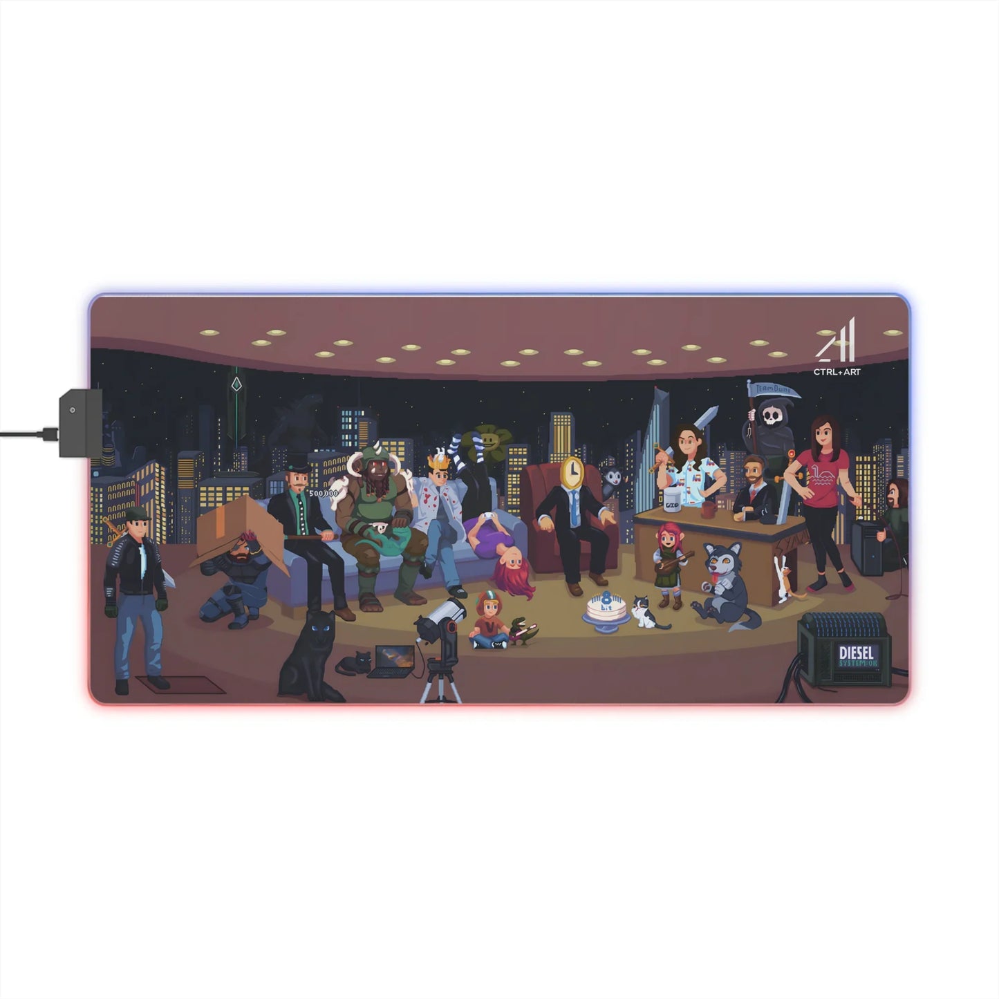 Duncstar Mouse Pad Led - CTRL + Art