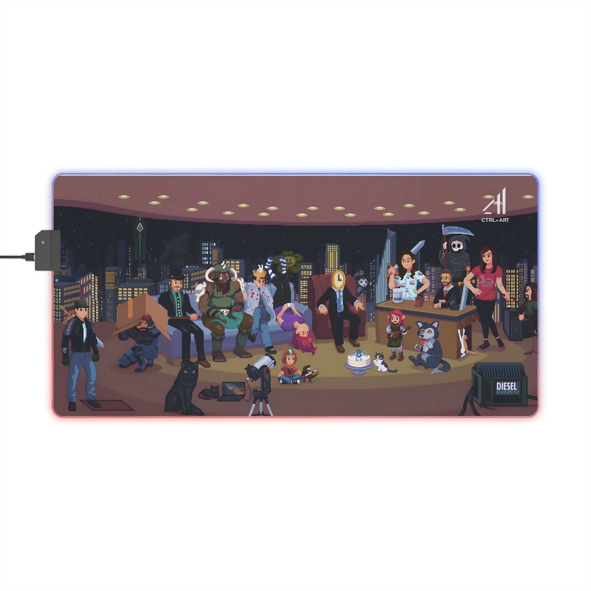 Duncstar Mouse Pad Led - CTRL + Art