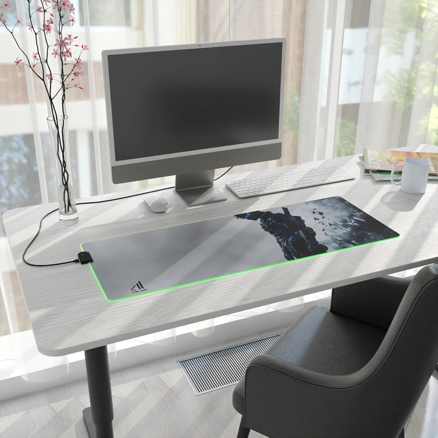 The Lone Sentinel Mouse Pad Led - CTRL + Art