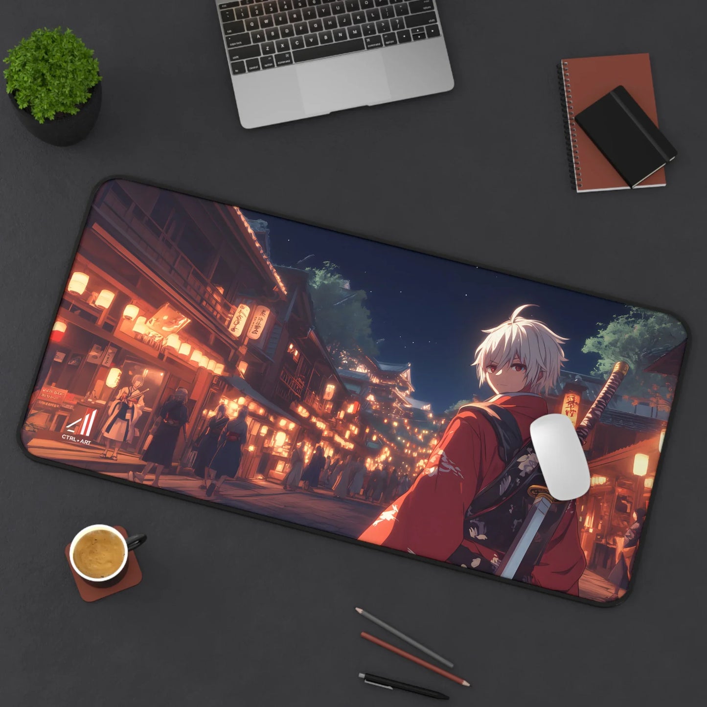 Crimson Resolve Mouse Pad - CTRL + Art