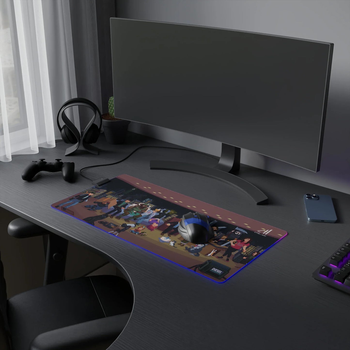 Duncstar Mouse Pad Led - CTRL + Art