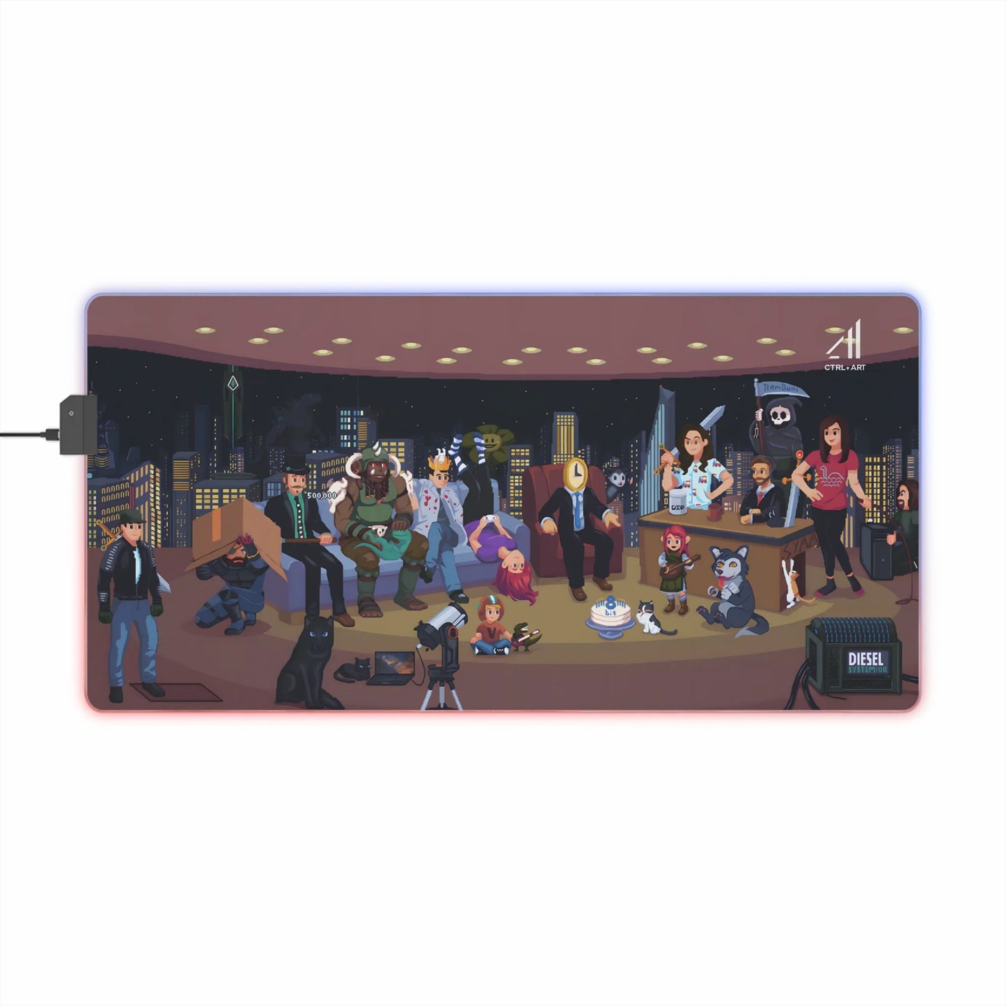 Duncstar Mouse Pad Led - CTRL + Art