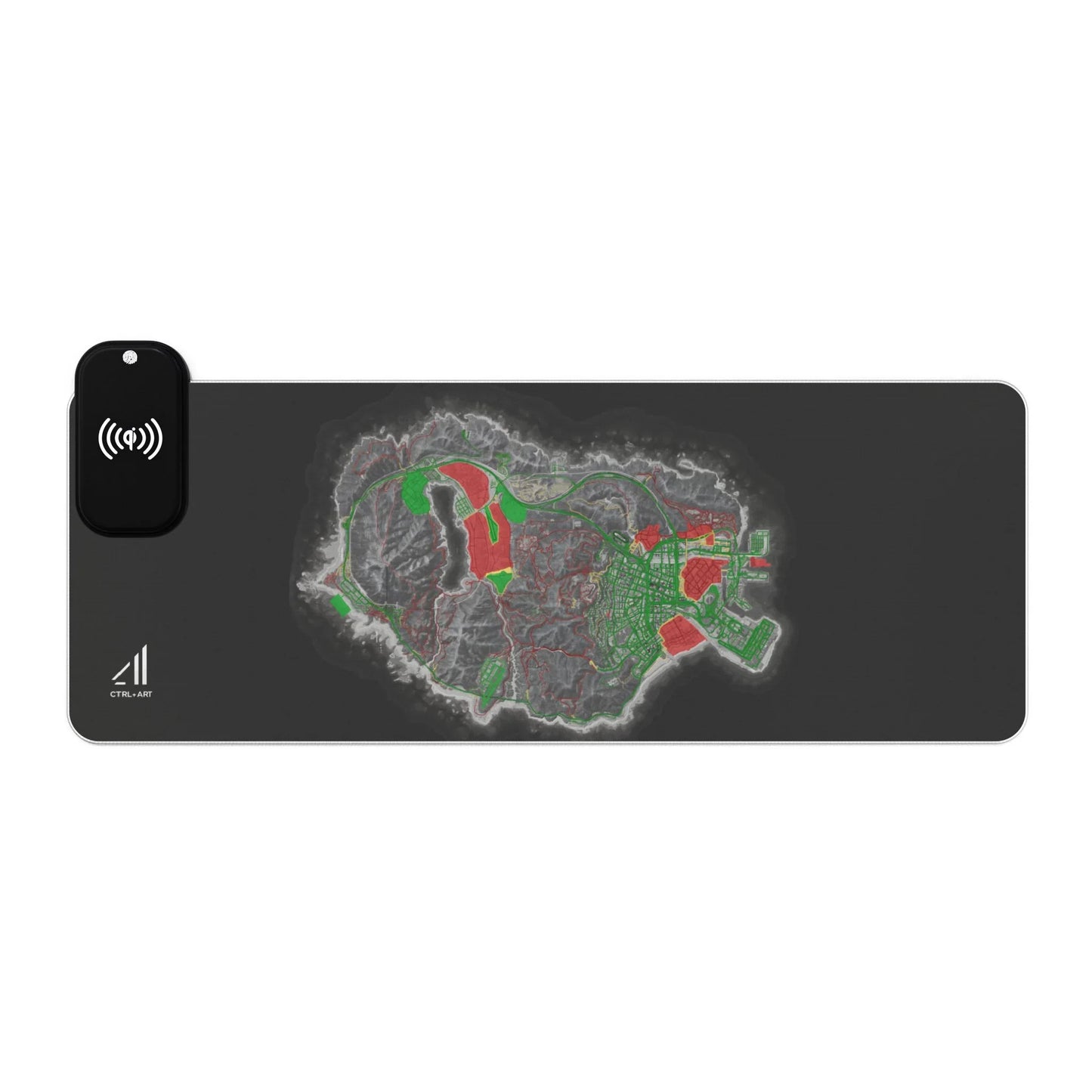 Roho Mouse Pad Led Wireless Charging - CTRL + Art