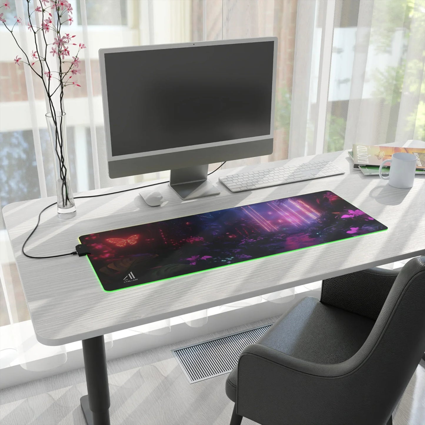 Luminous Sanctuary Mouse Pad Led - CTRL + Art