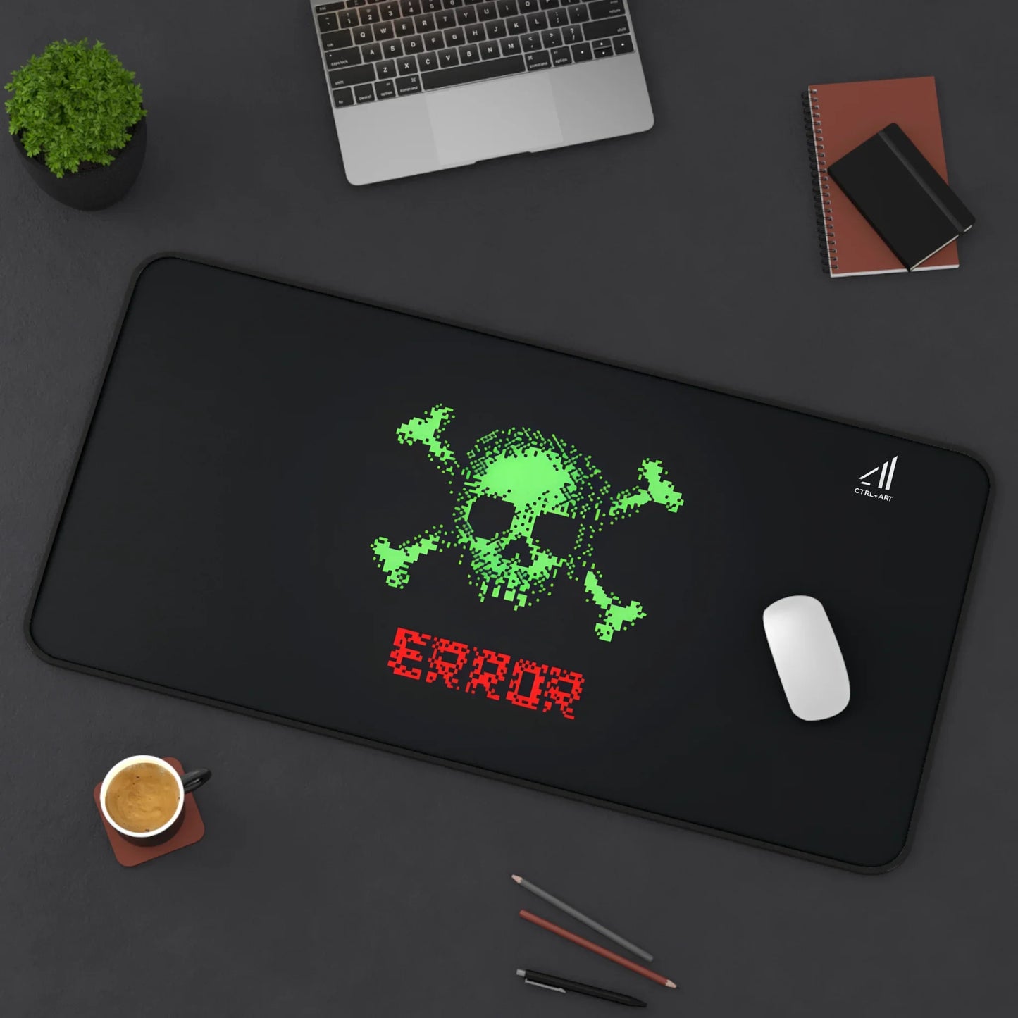 Pixelated Threat Mouse Pad - CTRL + Art