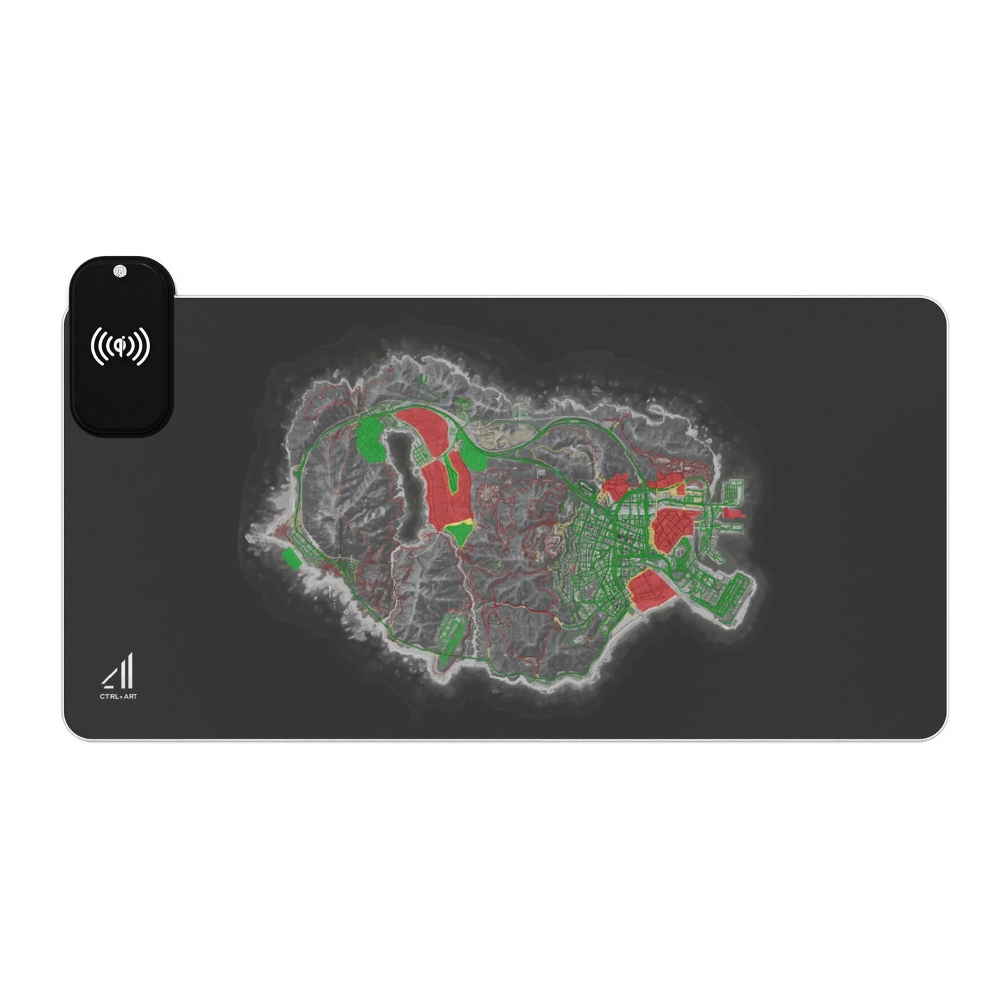 Roho Mouse Pad Led Wireless Charging - CTRL + Art