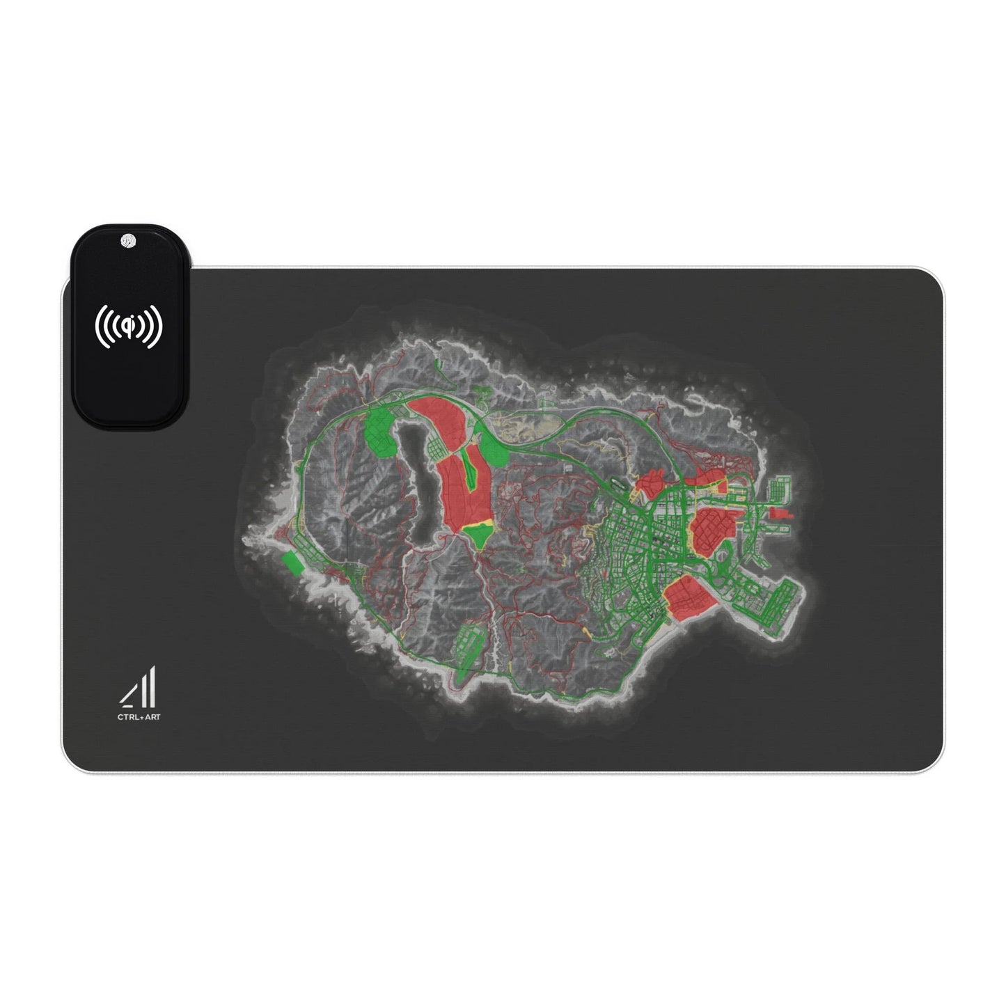 Roho Mouse Pad Led Wireless Charging - CTRL + Art