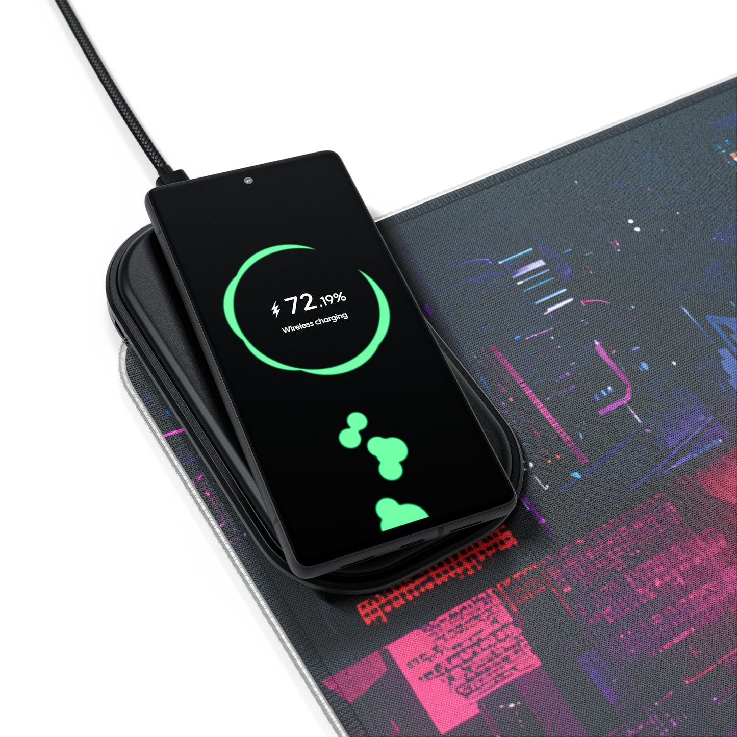 Neon Pulse Led Wireless Charging - CTRL+Art