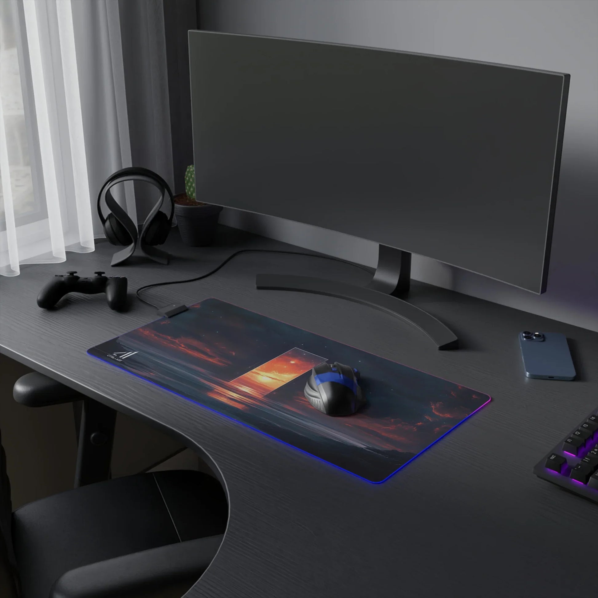 Gateway to Dawn Mouse Pad Led - CTRL + Art