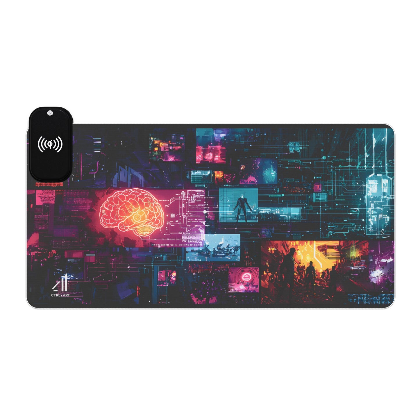 Neon Pulse Led Wireless Charging - CTRL+Art