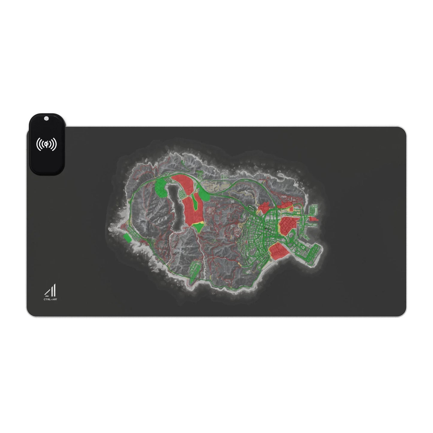 Roho Mouse Pad Led Wireless Charging - CTRL + Art