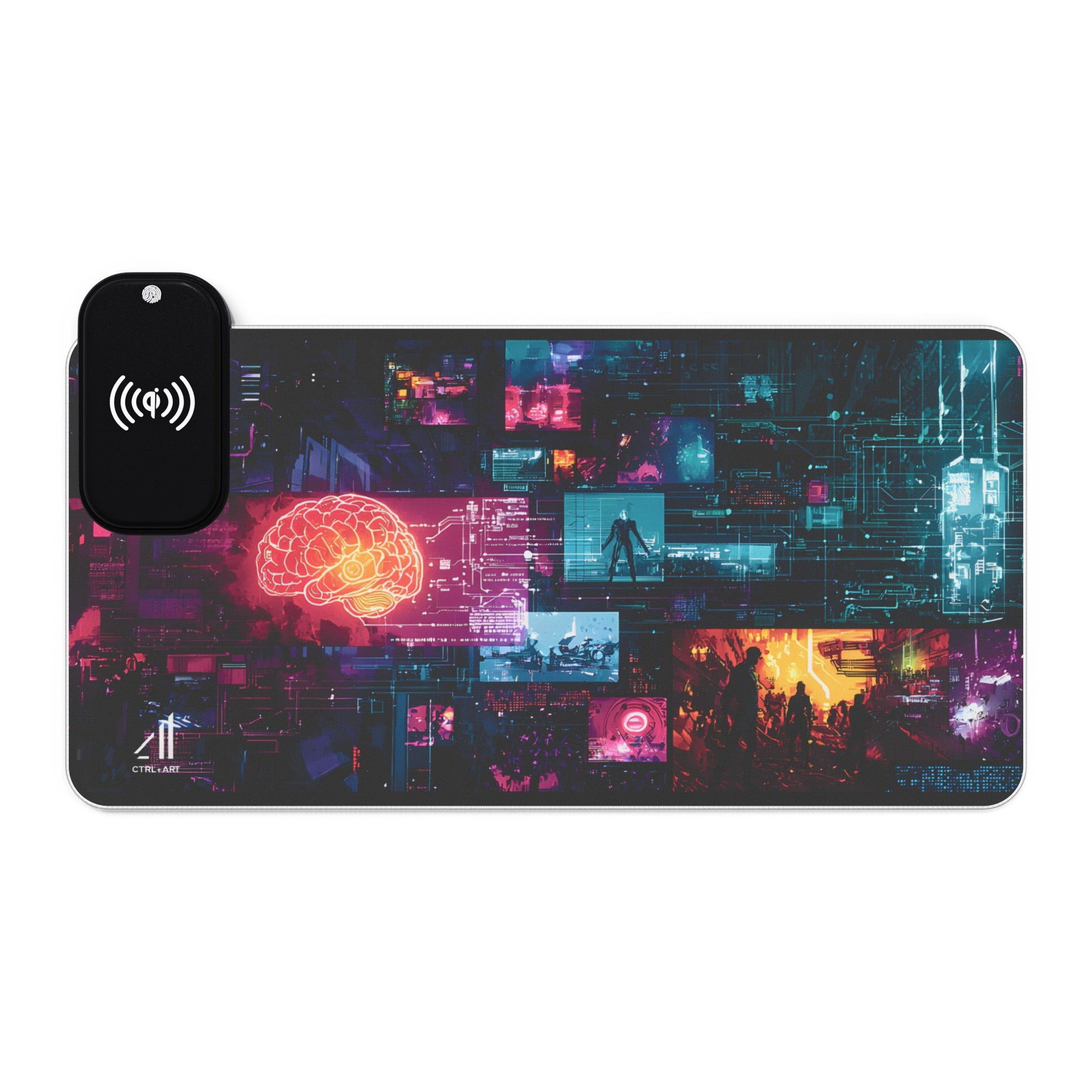Neon Pulse Led Wireless Charging - CTRL+Art