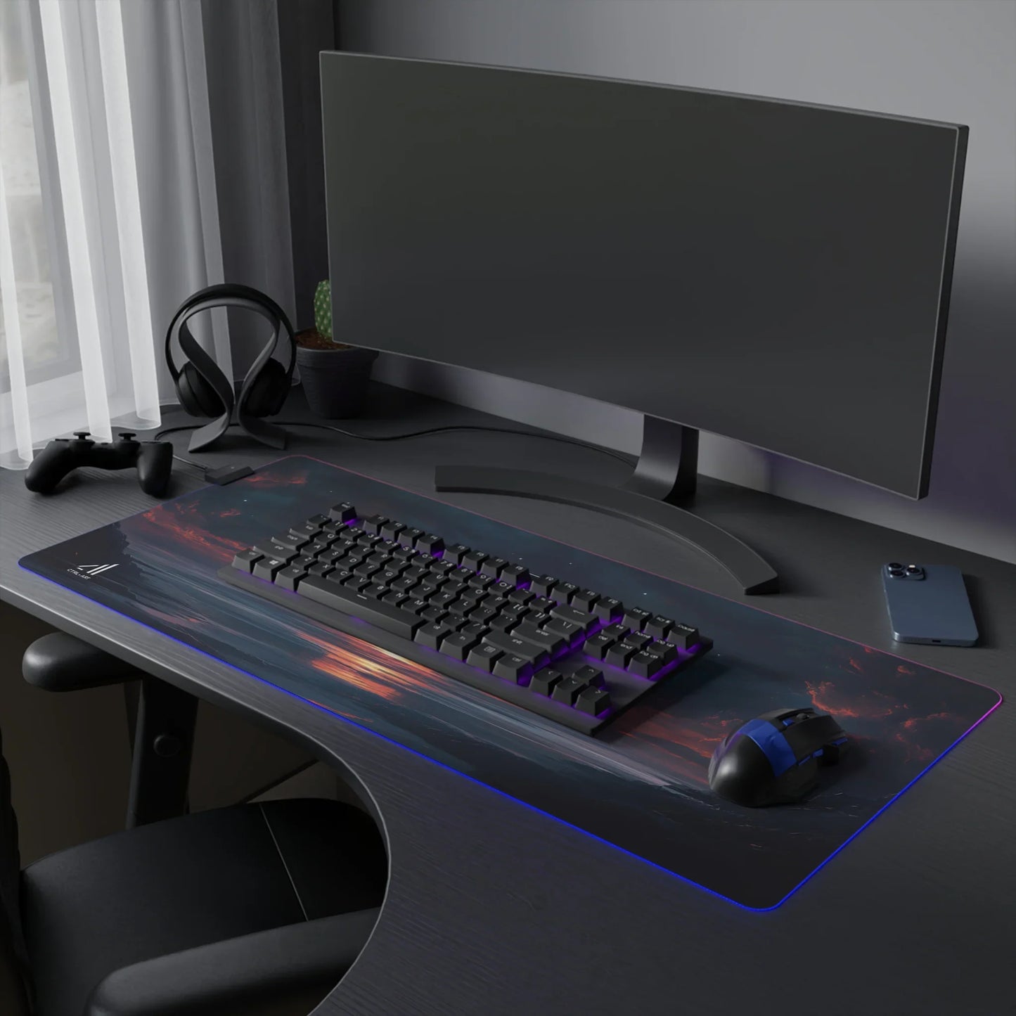 Gateway to Dawn Mouse Pad Led - CTRL + Art