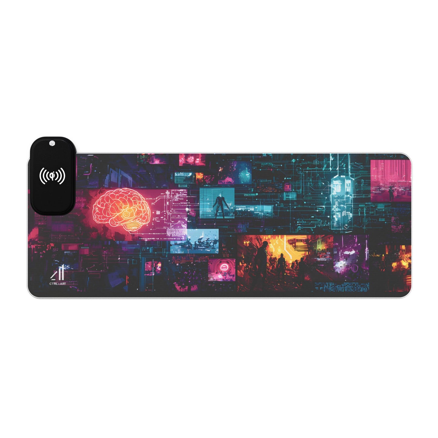Neon Pulse Led Wireless Charging - CTRL+Art