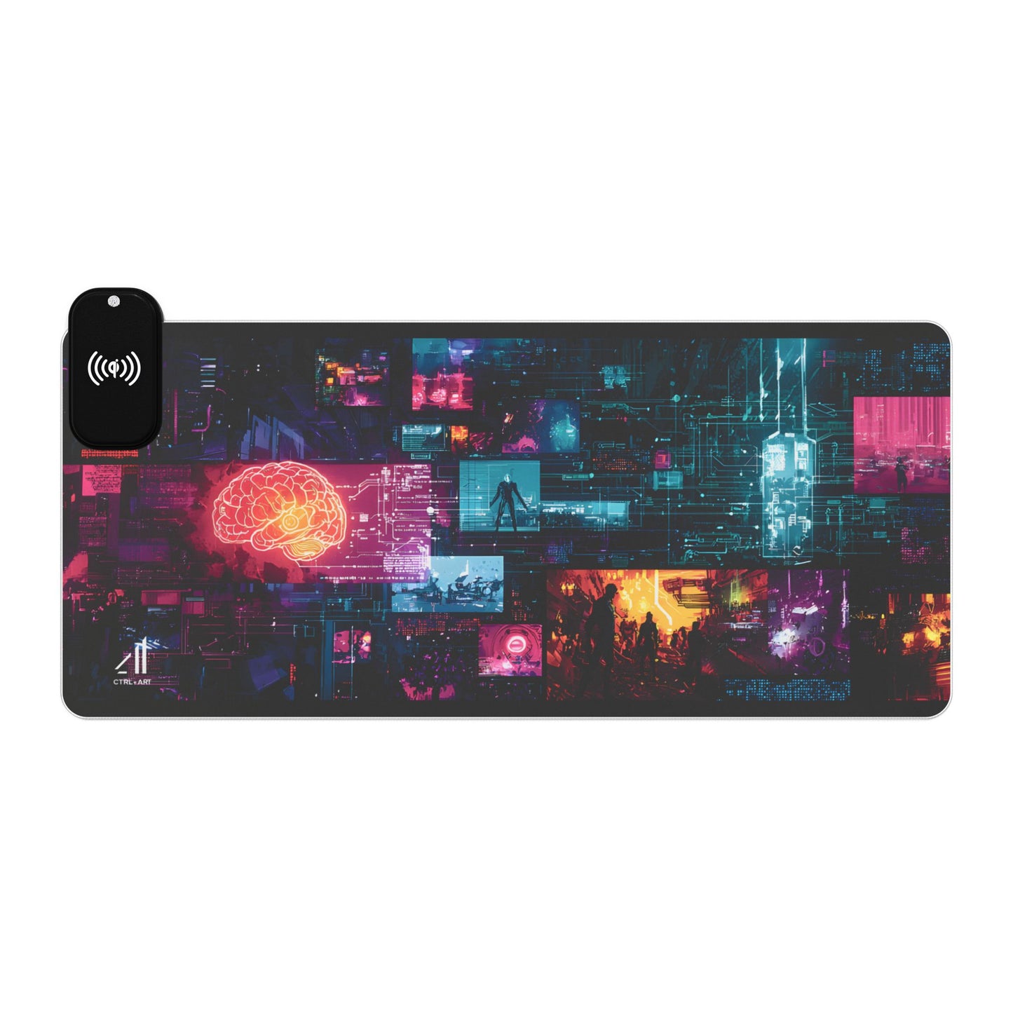 Neon Pulse Led Wireless Charging - CTRL+Art