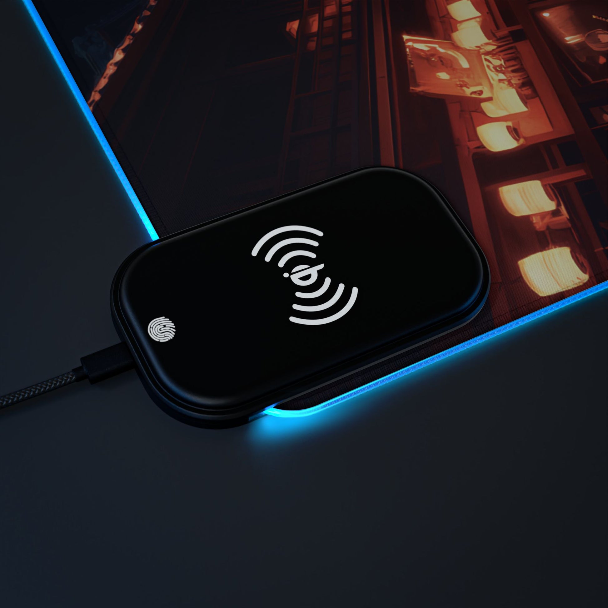 Crimson Resolve Led Wireless Charging - CTRL+Art