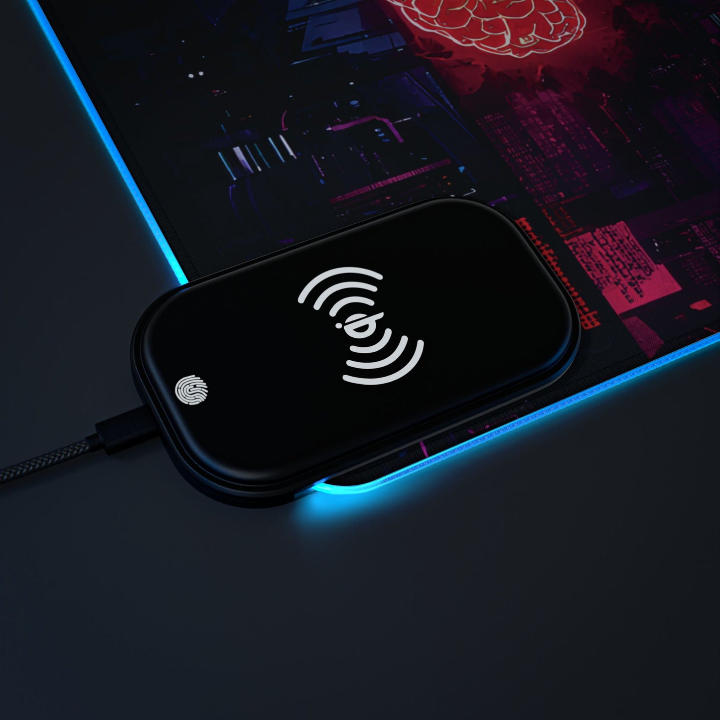 Neon Pulse Led Wireless Charging - CTRL+Art