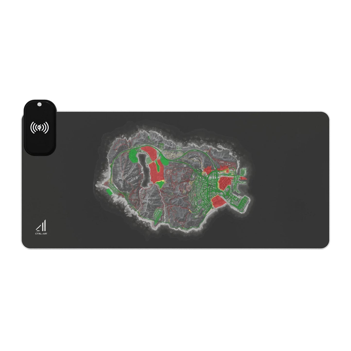 Roho Mouse Pad Led Wireless Charging - CTRL + Art